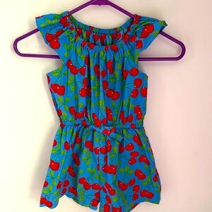 Kelly's Kids Vibrant Cherry Print Romper